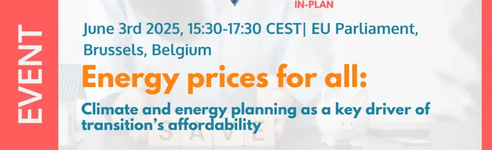IN-PLAN: Planificarea climatică și energetică ca factor-cheie pentru accesibilitatea tranziției energetice